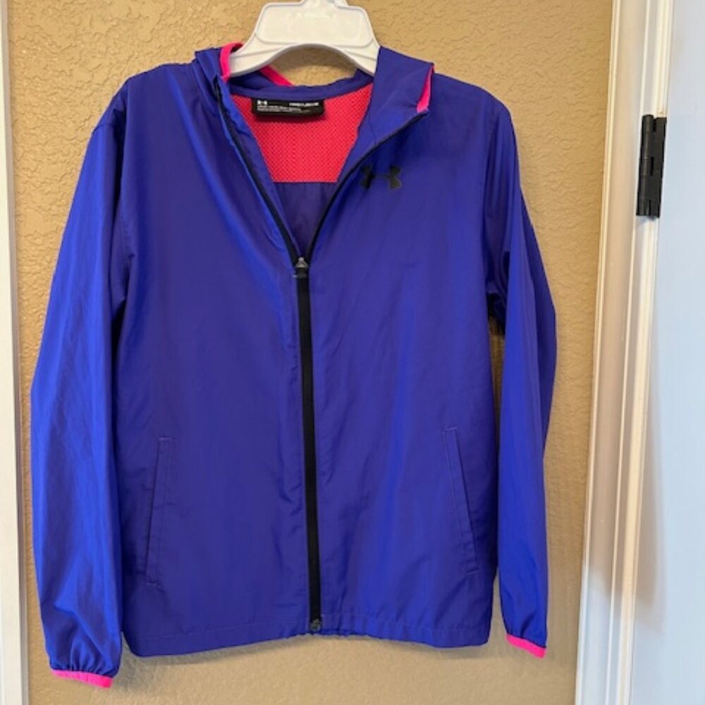 Under Armour Girls Zip Up Windbreaker